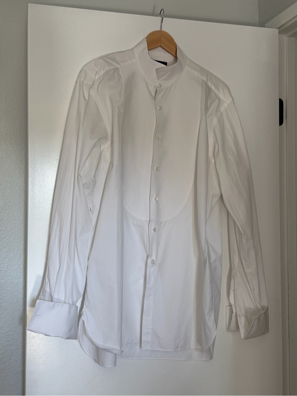 Ralph Lauren collection White Mandarin Collar Shirt